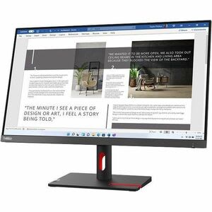 Lenovo (63dfkar4la) Monitor 27" Fhd (1920x1080) Ips Display Wled, Anti-Glare 16:9,  Extreme Mode 4 Ms Response Time, 100hz Refresh Rate, Eyesafe® Certified 2.0, Tüv Rheinland® Eye Comfort Certification, Tüv Rheinland® Low Blue Light (hardware Solution)
2x Hdmi® 1.4, 1x Vga - Image 8