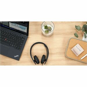 Auriculares Lenovo Cableado Sobre La Oreja, Sobre La Cabeza Estéreo - Negro - Certificación Microsoft Teams - Binaural - Cerrado - 2.2kilo Ohm - 20hz A 20khz - 178.5cm Cable - Función De Cancelación De Ruido Ambiente Micrófono - Usb Tipo C - Image 10