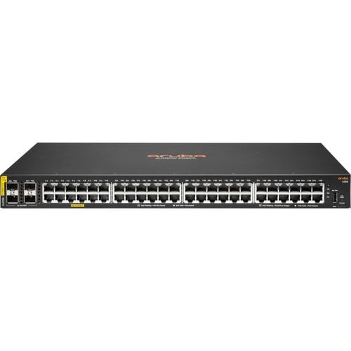 Hpe 6100 48 Puertos Conmutador Ethernet - Gigabit Ethernet, Ethernet De 10 Gigabits - 10/100/1000base-T, 10gbase-X - 2 Capa Compatible - Modular - 30.60w Power Consumption - 370w Rendimiento Poe - Par Trenzado, Fibra óptica - Poe Ports - 1u - Montable En Bastidor, Montaje En Pared