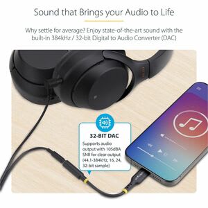 Adaptador De Audio Usb-C A 3.5mm Trrs Minijack - Adaptador De Audio Usb Tipo C Para Diadema - Dac De 32bits - De Laptop/Celular/Tablet - Compatible Con Usb-C/Thunderbolt - Image 5