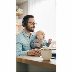 Auriculares Jabra Evolve2 55 Inalámbrico Sobre La Oreja Estéreo - Negro - Binaural - Cerrado - 3000cm - Bluetooth - 20hz A 20khz - Tecnología Mems, Función De Cancelación De Ruido Ambiente Micrófono - Cancelación De Ruido