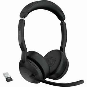 Auriculares Jabra Evolve2 55 Inalámbrico Sobre La Oreja Estéreo - Negro - Binaural - Cerrado - 3000cm - Bluetooth - 20hz A 20khz - Tecnología Mems, Función De Cancelación De Ruido Ambiente Micrófono - Cancelación De Ruido