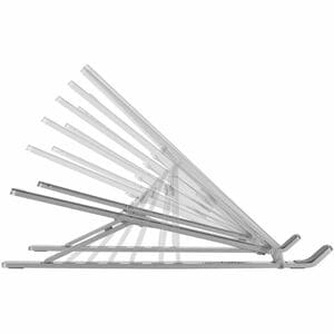 Manhattan Altura Ajustable Elevador De Sobremesa Multiuso - Hasta 39.6cm (15.6") Para Pantalla Plana - 5kg Capacidad De Carga - 1.3cm Altura X 4.4cm Ancho - Independiente, Mesa - Aluminio, Silicona, Acero - Plata - Para Portátil, Tableta, Home, Hotel, Feria Comercial - Ajustable, Pórtatil, Ergonómico, Plegable, Ligero, Dise?o Con Ventilación, Cómodo, Inclinable, Inclinación Ajustable, Compacto, Duradero, ... - Image 13