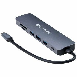 Naceb Base De Conexión - Lector De Tarjeta Memoria - Sd, Transflash - Gris - 4 X Puertos Usb - 3 X Usb 3.0 - Usb Tipo-C - 1 X Hdmi Ports - Hdmi - Cableado - Windows, Linux, Macos - Image 4