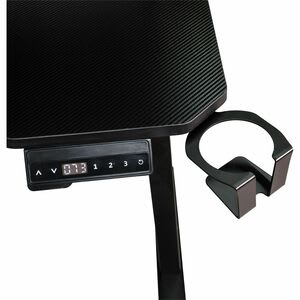 Naceb Mesa Para Gaming - Forma 't' Base - 2 Legs - Altura Ajustable - 1180mm Altura - Juegos - Fibra De Carbono Negro - Acero