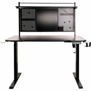 Naceb Mesa Para Gaming - Forma 't' Base - 2 Legs - Altura Ajustable - 1180mm Altura - Juegos - Fibra De Carbono Negro - Acero