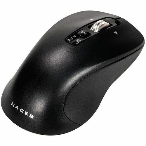 Mouse Naceb - Frecuencia Bluetooth/Radio - Usb - 6 Botón(es) - Negro - Inalámbrico - 2.40ghz - 32000 Dpi - Aa Battery Supported