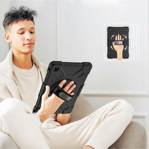 Funda Rígida Con Soporte Para Samsung Galaxy Tab® A9+ (11") - Amortiguador, Resistente A Caídas, Resistente A Impactos, Protector De Pantalla Resistente A Los Arañazos, Resistente A Golpes - Policarbonato, Silicona, Poliuretano Body - Correa De Mano, Correa De Hombro - 27.9mm Altura X 149.1mm Ancho X 278.9mm Profundidad - Image 11