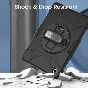 Funda Rígida Con Soporte Para Samsung Galaxy Tab® A9+ (11") - Amortiguador, Resistente A Caídas, Resistente A Impactos, Protector De Pantalla Resistente A Los Arañazos, Resistente A Golpes - Policarbonato, Silicona, Poliuretano Body - Correa De Mano, Correa De Hombro - 27.9mm Altura X 149.1mm Ancho X 278.9mm Profundidad - Image 14