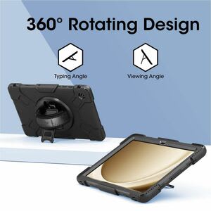 Funda Rígida Con Soporte Para Samsung Galaxy Tab® A9+ (11") - Amortiguador, Resistente A Caídas, Resistente A Impactos, Protector De Pantalla Resistente A Los Arañazos, Resistente A Golpes - Policarbonato, Silicona, Poliuretano Body - Correa De Mano, Correa De Hombro - 27.9mm Altura X 149.1mm Ancho X 278.9mm Profundidad - Image 19