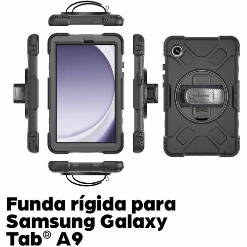 Funda Rígida Con Soporte Para Samsung Galaxy Tab® A9 (8.7") - Amortiguador, Resistente A Golpes, Resistente A Caídas, Resistente A Impactos, Protector De Pantalla Resistente A Los Arañazos - Policarbonato, Silicona, Poliuretano Body - Correa De Mano, Correa De Hombro - 27.9mm Altura X 149.1mm Ancho X 235mm Profundidad - Al Por Menor - Image 19