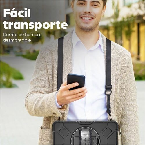 Funda Rígida Con Soporte Para Samsung Galaxy Tab® A9 (8.7") - Amortiguador, Resistente A Golpes, Resistente A Caídas, Resistente A Impactos, Protector De Pantalla Resistente A Los Arañazos - Policarbonato, Silicona, Poliuretano Body - Correa De Mano, Correa De Hombro - 27.9mm Altura X 149.1mm Ancho X 235mm Profundidad - Al Por Menor - Image 20