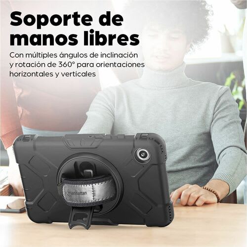 Funda Rígida Con Soporte Para Samsung Galaxy Tab® A9 (8.7") - Amortiguador, Resistente A Golpes, Resistente A Caídas, Resistente A Impactos, Protector De Pantalla Resistente A Los Arañazos - Policarbonato, Silicona, Poliuretano Body - Correa De Mano, Correa De Hombro - 27.9mm Altura X 149.1mm Ancho X 235mm Profundidad - Al Por Menor - Image 21