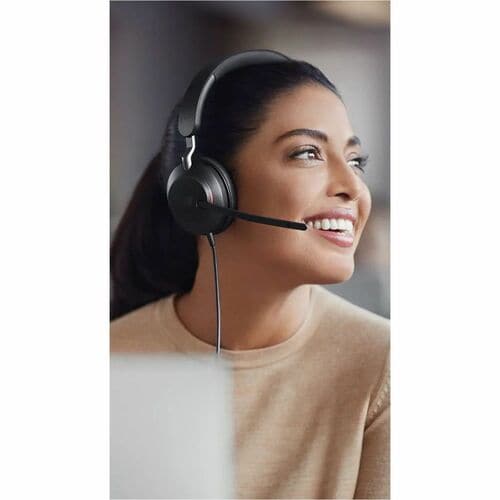Auriculares Jabra Evolve2 40 Se Cableado Sobre La Cabeza, Sobre La Oreja Estéreo - Binaural - Circumaural - 20hz A 20khz - Tecnología Mems Micrófono - Cancelación De Ruido - Usb Tipo A, Usb Tipo C