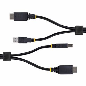 Startech.com Cable Kvm Hdmi Y Usb 3.0 5gbps De 1.8m - 4k 60hz - Cable Combo Hdmi 2.0 Y Usb Para Switch Kvm - Cable For Conmutador Kvm, Computador, Servidor - 18gbit/S - Níquel Conector Chapado - Negro
