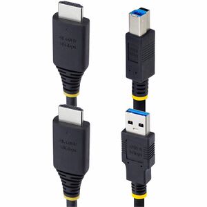 Startech.com Cable Kvm Hdmi Y Usb 3.0 5gbps De 1.8m - 4k 60hz - Cable Combo Hdmi 2.0 Y Usb Para Switch Kvm - Cable For Conmutador Kvm, Computador, Servidor - 18gbit/S - Níquel Conector Chapado - Negro