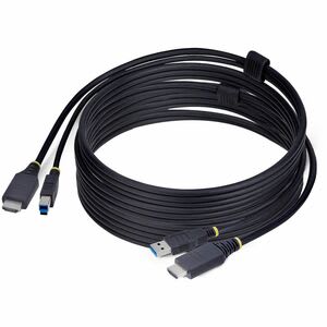 Startech.com Cable Kvm Hdmi Y Usb 3.0 5gbps De 3m - 4k 60hz - Cable Combo Hdmi 2.0 Y Usb Para Switch Kvm - Cable For Conmutador Kvm, Computador, Servidor - 18gbit/S - Níquel Conector Chapado - Negro
