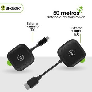 Brobotix Extensor Inalámbrico Hd, Transmisor Tipo C, Receptor Hdmi, Alcance Máximo De Transmisión 50 Metros, Plug And Play, Resolución 1080p, No Requiere Internet Ni Cables, Con Boton De Emparejamiento, Color Negro. - Image 4