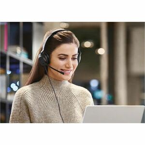 Auriculares Jabra Evolve2 30 Se Cableado Sobre La Oreja, Sobre La Cabeza Estéreo - Certificación Microsoft Teams - Binaural - Supra-Aural - 20hz A 20khz - 150cm Cable - Tecnología Mems, Condensador Electret Micrófono - Usb Tipo C