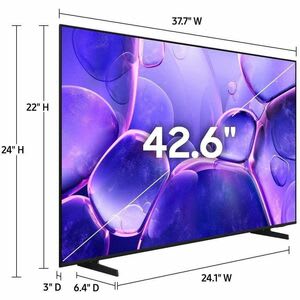 Smart Led-Lcd Tv 2025 Samsung Crystal U8000f Un65u8000ff 165.1cm - 4k Uhdtv - Hig Dynamic Range (alto Rango Dinámico, Hdr) - Negro - 1651mm Clase - Hdr10+ - Led Retroiluminación - Alexa, Asistente De Google, Bixby Soportado - Airplay, Netflix, Prime Video, Disney+, Apple Tv, Youtube, Twitch - 3840 X 2160 Resolución - Image 4