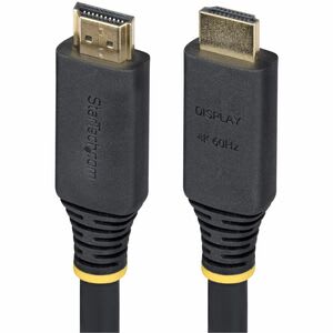 Startech.com 10m Hdmi Cable A/V - 1 - Cable For Dispositivo De Audio/Vídeo, Tv, Monitor, Pantalla, Receptor A/V, Barra De Sonido, Cámara, Dispositivo De Vídeo, Gpu Externa, Proyector, Mosaico, ... - 18gbit/S - Admite Hasta3840 X 2160, 2560 X 1440, 1920 X 1080 - Apantallado - Oro Conector Chapado - 24 Awg - Negro