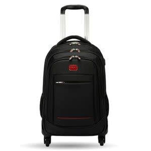 Brobotix Mochila, Maletín, Backpack De Viaje, Cuenta Con 4 Ruedas Y Sistema Antirrobo, Modelo Carry On Para Laptop De 15" A 18", Impermeable, Con Mango Retractil De Aluminio, Entrada Con Puerto De Carga Usb-A, Color Negro. - Image 4
