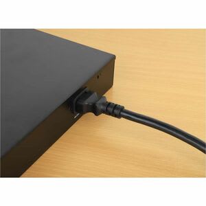 Cable De Alimentación Con Conector C13 Hembra A C14 Macho, 10 A, 250 V, Conecta Un Pdu O Ups A Un Servidor, Switch, Sistema De Almacenamiento Y Más, Negro, 1 M - Para Unidad De Distribución Eléctrica, Ups, Servidor, Conmutador, Sistema De Almacenamiento, Bastidor, Monitor, Impresora, Computador, Fuente De Alimentación - Iec 60320 C13 / Iec 60320 C14 - 250 V Ca / 10a - Interior - Negro - Flexible, Trabajo Pesado