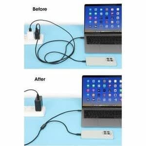Cable De Carga Usb-C Doble 100 W, 2 M (7 Ft), Usb-C Macho A Dos Usb-C Macho, Cable Divisor De Alimentación Inteligente, Carga Dos Dispositivos Desde Un Puerto Usb-C Pd, Cubierta Trenzada, Bota De Aluminio, Negro. Carga Dos Dispositivos Desde Un Solo Conector - Cable For Portátil, Netbook, Cargador De Automóvil, Teléfono Móvil, Cargador De Pared, Macbook, Dispositivo Usb, Ipad Pro, Chromebook, Macbook Pro, Mando De Juego - Cable Divisor - Níquel Contacto Chapado - 32/22 Awg - N