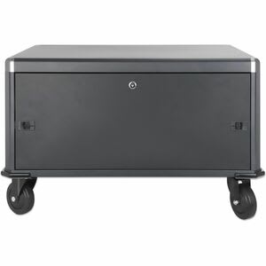 Gabinete De Carga Con 20 Contactos De Ca, Tomas Nema 5-15r Incorporadas En La Parte Posterior, Amplios Compartimentos Para Dispositivos De Hasta 15.6" , Con Cerradura, Protección Contra Sobrecarga, Negro, Guarda Y Carga Tus Dispositivos De Forma Segura - 4 Ruedas - Acero, Metálico, Plástico, Acero Laminado En Frío (crs), Plástico Abs - Negro - Para 20 Dispositivos - 39.6cm (15.6") Screen Supported - Image 5