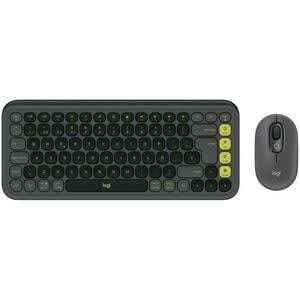 Teclado Y Ratón Logitech Pop Icon Combo - Qwerty - Español - Inalámbrico Bluetooth Teclado - Keyboard/Keypad Color: Grafito, Verde - Inalámbrico Bluetooth Mouse - óptico - 4000 Dpi - 2 Botón - Rueda De Desplazamiento - Pointing Device Color: Grafito, Verde - Easy Switch, Interuptor Encendido/Apagado, Pausa Tecla(s) De Acceso Rápido - Aa, Aaa - Compatible Con Portátil, Tableta Para Pc, Mac