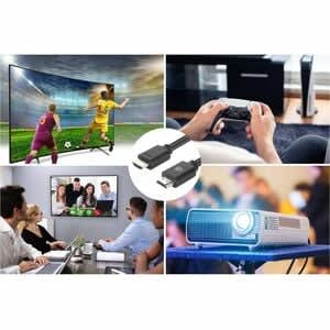 Cable Hdmi De Alta Velocidad 4k@60hz Con Ethernet, 10 M, Hdmi Macho A Macho, Hdr, Contactos Chapados En Oro, Doble Apantallamiento, Hec, Arc, 3d, Ancho De Banda De 18 Gbps, Negro - Cable For Dispositivo De Audio/Vídeo, Tv, Monitor, Consola De Juegos, Portátil, Macbook, Proyector, Pc, Reproductor Blu-Ray, Receptor A/V - 18gbit/S - Admite Hasta3840 X 2160, 1080 - Apantallado - Níquel Conector Chapado - Oro Contacto Chapado - 30 Awg - Negro