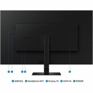 Monitor Lcd Samsung Viewfinity S7 S37d700eal 37" (94.0cm) Clase 4k Uhd - 16:9 - Negro - 37" (94cm) Viewable - Vertical Alignment (va) - 3840 X 2160 - 1.07 Billones De Colores - 280cd/M² - 5ms - 60hz Frecuencia De Actualización - Inclinable - Hdmi - Displayport - Compatible Con Montura Vesa - Image 10