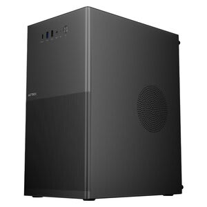 Gabinete Mini Torre Rex Pro Gi757 / Max Mb M-Atx Sin Fuente / 1x Usb Tipoc 3.0 + 1x Usb A 3.0 + 1x Usb A 2.0 / Full Metal + Panel Ranurado / Negro