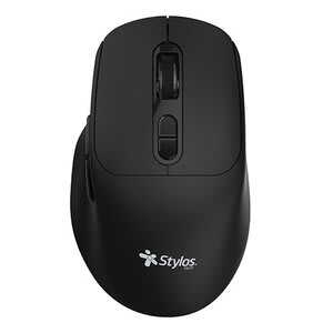 Mouse Stylos - Radiofrecuencia - Usb - óptico - 6 Botón(es) Programable(s) - Negro - Inalámbrico - 2.40ghz - 600 Dpi - Image 3