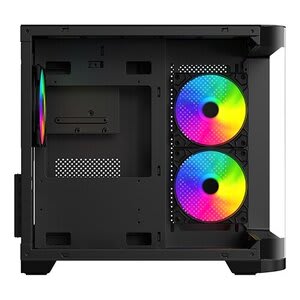 Xzeal Gabinete Para Computadora Gamer - Micro Atx, Mini Itx Placa Base Admitida - Minitorre - Negro - 3 × 120 Mm Fan(s) Installed - 3 X Ventilador(es) Admitido - 3 X Usb(s) - 1 X Usb 3.0, 2 X Usb 2.0 - Fan Cooler - Image 3