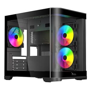 Xzeal Gabinete Para Computadora Gamer - Micro Atx, Mini Itx Placa Base Admitida - Minitorre - Negro - 3 × 120 Mm Fan(s) Installed - 3 X Ventilador(es) Admitido - 3 X Usb(s) - 1 X Usb 3.0, 2 X Usb 2.0 - Fan Cooler - Image 4