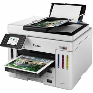 Impresora Canon Maxify Gx7110, Multifuncional 4 En 1 Que Imprime, Copia, Escanea Y Tiene Fax, Con Tecnología De Tinta Continua Megatank, Velocidad De Impresión De Hasta 45 Ppm, Ideal Para Entornos De Alto Volumen.
Utiliza Consumibles Canon Gi?16 De 132 Ml En Colores Cian, Magenta, Amarillo Y Negro, Ofreciendo Bajo Costo Por Página Y Alta Productividad. - Image 4