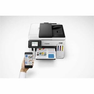 Impresora Canon Maxify Gx7110, Multifuncional 4 En 1 Que Imprime, Copia, Escanea Y Tiene Fax, Con Tecnología De Tinta Continua Megatank, Velocidad De Impresión De Hasta 45 Ppm, Ideal Para Entornos De Alto Volumen.
Utiliza Consumibles Canon Gi?16 De 132 Ml En Colores Cian, Magenta, Amarillo Y Negro, Ofreciendo Bajo Costo Por Página Y Alta Productividad. - Image 12