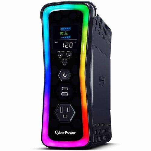 Ups De Línea Interactiva Cyberpower Gx150c2 - 1.50kva/1kw - Minitorre - 8hora(s) Recarga - 2.30minuto(s) Stand-By - 120 V Ac Entrada - 120 V Ac Salida - 13 X Nema 5-15r Receptacle(s) - Onda Sinusoidal - Usb - Lcd Pantalla - 7 X Battery/Surge Outlet