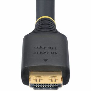 StarTech.com Startech.com Cable Hdmi De Alta Velocidad De 7m - Conectores De Agarre - 4k60hz - Uhd - 18gbps - Cable Hdmi - Recubrimiento Tpe - Cable For Dispositivo De Audio/Vídeo, Pantalla, Workstation, Mosaico, Tv, Monitor, Sistema De Seguridad, Macbook - 18gbit/S - Admite Hasta3840 X 2160 - Apantallado - Oro Conector Chapado - Vw-1, Sin Halógeno - 24/26 Awg - Negro