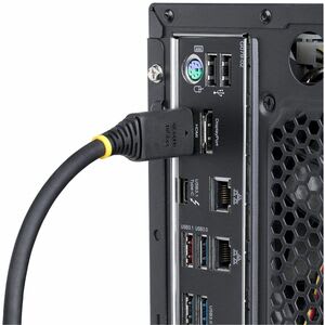 Startech.com Cable Hdmi De Alta Velocidad De 7m - Conectores De Agarre - 4k60hz - Uhd - 18gbps - Cable Hdmi - Recubrimiento Tpe - Cable For Dispositivo De Audio/Vídeo, Pantalla, Workstation, Mosaico, Tv, Monitor, Sistema De Seguridad, Macbook - 18gbit/S - Admite Hasta3840 X 2160 - Apantallado - Oro Conector Chapado - Vw-1, Sin Halógeno - 24/26 Awg - Negro