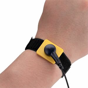 Startech.com Pulsera Antiestática - Pulsera De Toma A Tierra - Correa De Muñeca Antiestática - Cable Removible De 1.5m - Taa - 1 - Gancho Y Lazo Adjunto - 25.4mm Altura X 55.9mm Ancho X 650.2mm Longitud - Amarillo, Negro - Hierro, Nilón, Poliuretano