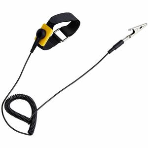 Startech.com Pulsera Antiestática - Pulsera De Toma A Tierra - Correa De Muñeca Antiestática - Cable Removible De 1.5m - Taa - 1 - Gancho Y Lazo Adjunto - 25.4mm Altura X 55.9mm Ancho X 650.2mm Longitud - Amarillo, Negro - Hierro, Nilón, Poliuretano