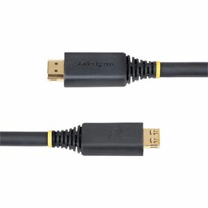 Startech.com Cable Hdmi De Alta Velocidad Activo De 15m - Conectores De Agarre - Uhd 4k60hz - 18gbps - Cable Hdmi - Recubrimiento Tpe - Cable For Dispositivo De Audio/Vídeo, Tv, Monitor, Pantalla, Conmutador, Workstation, Mosaico, Sistema De Seguridad, Macbook Pro - 18gbit/S - Admite Hasta2560 X 1440, 1920 X 1080, 3840 X 2160 - Apantallado - Oro Conector Chapado - Vw-1, Sin Halógeno - 24 Awg - Negro