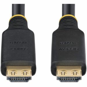 Startech.com Cable Hdmi De Alta Velocidad Activo De 15m - Conectores De Agarre - Uhd 4k60hz - 18gbps - Cable Hdmi - Recubrimiento Tpe - Cable For Dispositivo De Audio/Vídeo, Tv, Monitor, Pantalla, Conmutador, Workstation, Mosaico, Sistema De Seguridad, Macbook Pro - 18gbit/S - Admite Hasta2560 X 1440, 1920 X 1080, 3840 X 2160 - Apantallado - Oro Conector Chapado - Vw-1, Sin Halógeno - 24 Awg - Negro