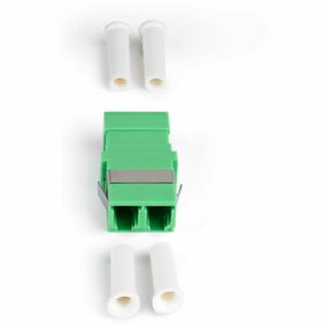 Startech.com Paquete De 10 Acopladores De Fibra óptica Lc A Lc Monomodo Dúplex - Lc/Apc - Acoplador Lc Monomodo Os2 De Huella Sc Sin Brida - Verde