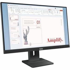 Monitor Led Lenovo Thinkvision E24-40 24.0" (61.0cm) Clase Full Hd - 16:9 - Negro Oscuro - 23.8" (60.5cm) Viewable - Tecnología Conmutación En El Mismo Plano (in-Plane Switching, Ips) - Wled Retroiluminación - 1920 X 1080 - 16,7 Millones De Colores - 250cd/M² - 4ms - 100hz Frecuencia De Actualización - Altavoces - Giratoria, Altura, Pivote, Inclinable - Hdmi - Vga - Displayport - Compatible Con Montura Vesa - Image 3