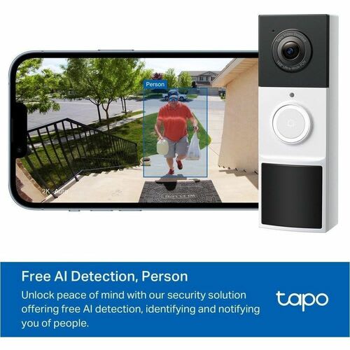 Timbre De Vídeo Tapo Tapo D210 - Inalámbrico - Lan Inalámbrica - Blanco