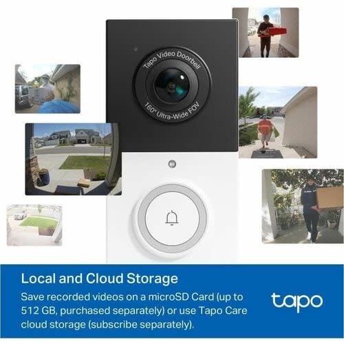 Timbre De Vídeo Tapo Tapo D210 - Inalámbrico - Lan Inalámbrica - Blanco