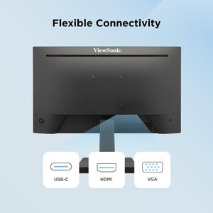 Monitor Led Viewsonic Va2448-Mhu 24.0" (61.0cm) Clase Full Hd - 16:9 - 23.8" (60.5cm) Viewable - Tecnología Conmutación En El Mismo Plano (in-Plane Switching, Ips) - Led Retroiluminación - 1920 X 1080 - 16,7 Millones De Colores - 300cd/M² - 1ms - 120hz Frecuencia De Actualización - Altavoces - Inclinable - Usb Tipo-C - Hdmi - Vga - Compatible Con Montura Vesa - Image 3
